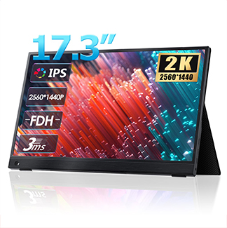 17.3寸大屏顯示器 支持type-c一線投屏